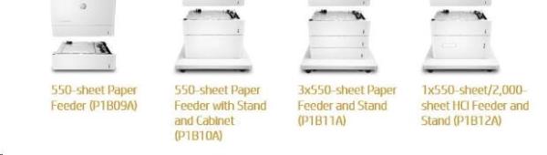 HP Color LaserJet 550 Sht Pper Try Stand - Skriňa tlačiarne + zásielka. pre 1x550 listov pre CLJ M681,  M652,  M653,  E676