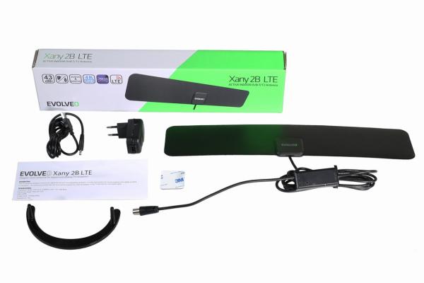 EVOLVEO Xany 2B,  230/ 5V,  aktivní pokojová anténa FM/ DAB+/ DVB-T2,  filtr LTE, 4G, 5G3
