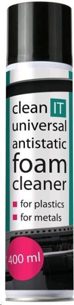 CLEAN IT Antistatická čistící pěna na plasty a kov 400ml