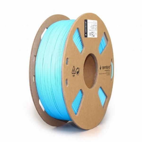 Tlačová struna (filament) GEMBIRD, PLA, 1,75mm, 1kg, nebeská modrá