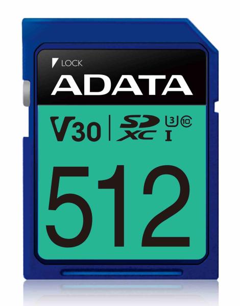 Karta ADATA SDXC 512GB Premier Pro UHS-I U3 Class 10 (R:95/ W:60 MB/ s)