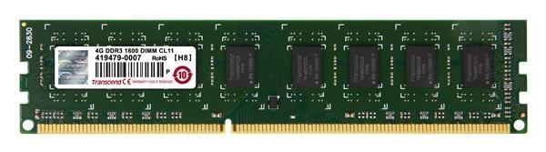 TRANSCEND JetRam™ DDR3 4GB 1600MHz DIMM,  256Mx8 CL11