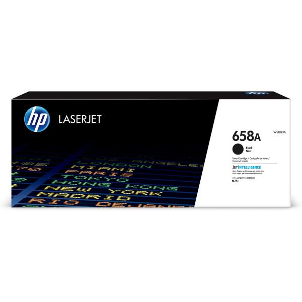 HP 658A Black LaserJet Toner Cartridge (7,000 pages)