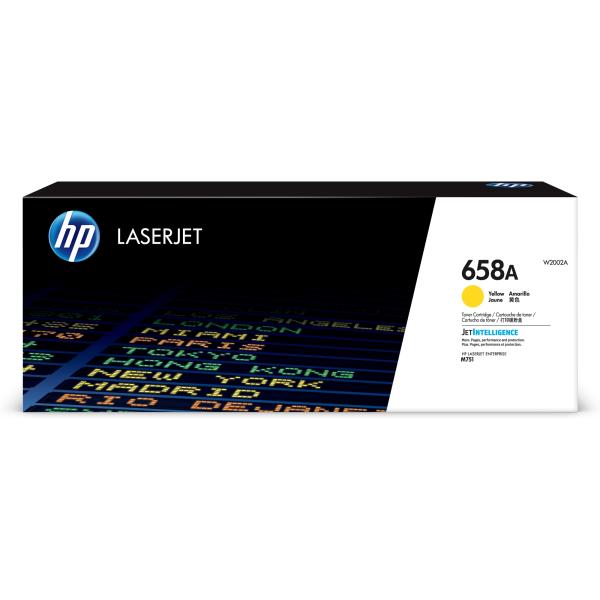 HP 658A Yellow LaserJet Toner Cartridge (6,000 pages)