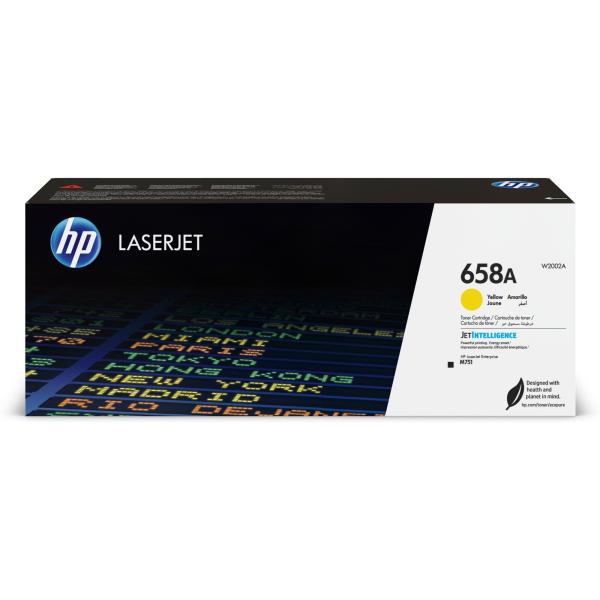 HP 658A Yellow LaserJet Toner Cartridge (6, 000 pages)0