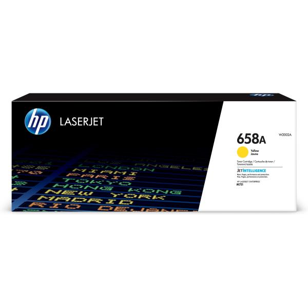 HP 658A Yellow LaserJet Toner Cartridge (6, 000 pages)2