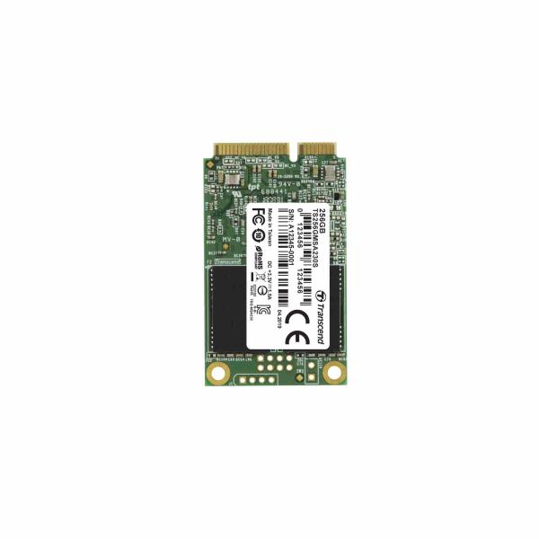 TRANSCEND Industrial SSD MSA230S 256GB,  mSATA,  SATA III,  3D TLC2