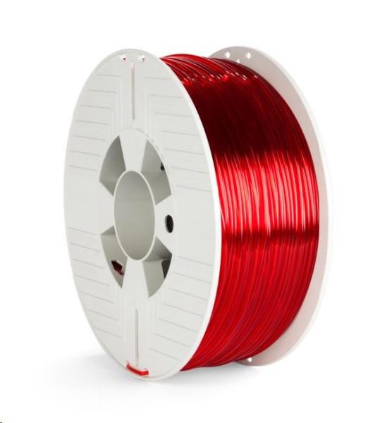 VERBATIM Filament pre 3D tlačiarne PET-G 2.85mm,  123m,  1kg červená priehľadná