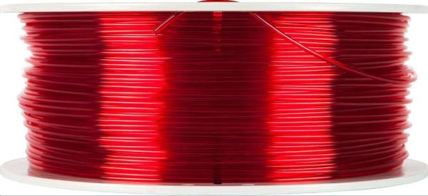 VERBATIM Filament pre 3D tlačiarne PET-G 2.85mm,  123m,  1kg červená priehľadná0