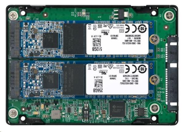 QNAP adaptér QDA-A2MAR (2x M.2 SSD SATA sloty v 2, 5" SATA rámčeku)2