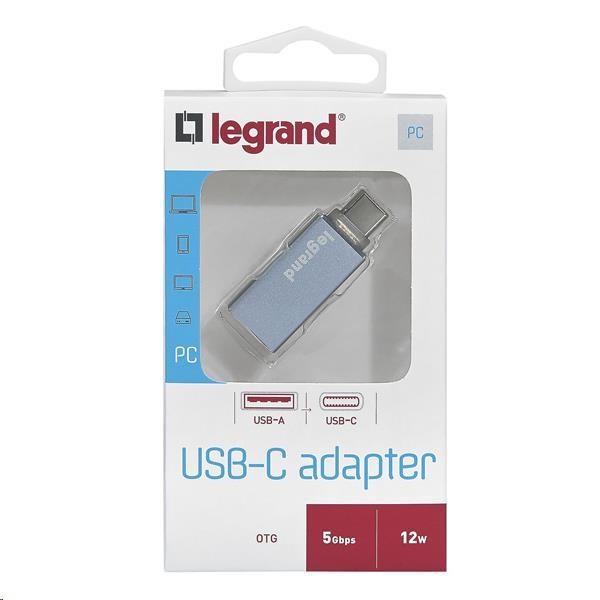 Adaptér Legrand USB A /  USB C3