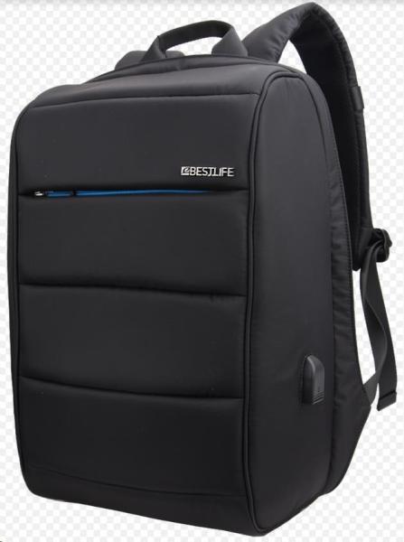 Batoh Bestlife pre 15.6" notebook s ochranou proti krádeži a konektormi USB na nabíjanie4