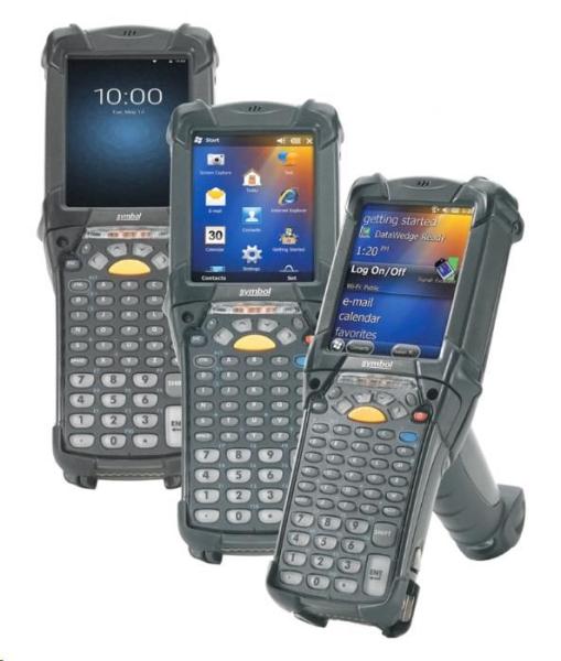 Zebra MC9200 Premium,  2D,  BT,  Wi-Fi,  5250 Emu.,  pištoľ,  disp.,  RFID,  IST,  WEC 7