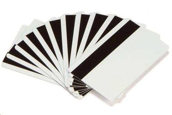 (PVC) White Cards, Card, Magnetic stripe, 500ks