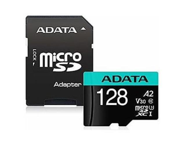 ADATA MicroSDXC karta 128GB Premier Pro UHS-I V30S (R:100/ W:80 MB/ s) + SD adaptér1