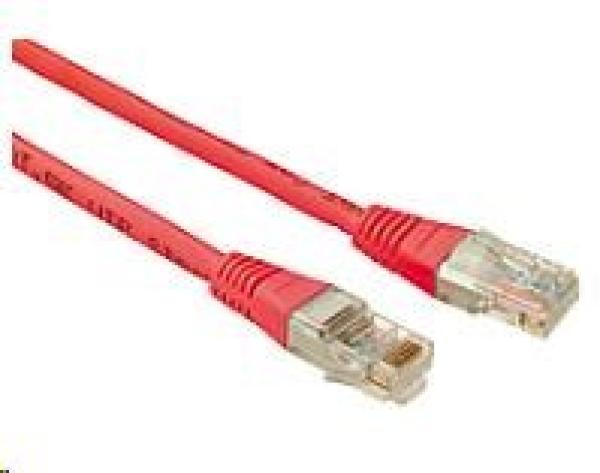 Solarix Patch kabel CAT5E UTP PVC 0,5m červený non-snag-proof C5E-155RD-0,5MB