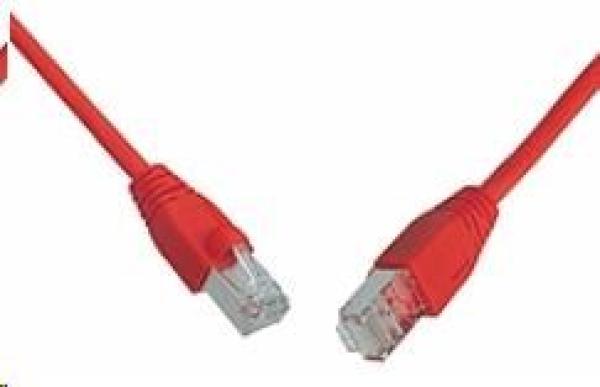 Solarix Patch kábel CAT6 SFTP PVC 0, 5m červený odolný proti zachyteniu C6-315RD-0, 5MB