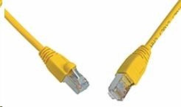 Solarix Patch kábel CAT6 SFTP PVC 0, 5m žltý odolný proti zachyteniu C6-315YE-0, 5MB