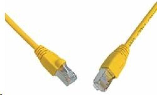 Solarix Patch kábel CAT6 SFTP PVC 5m žltý odolný proti zaseknutiu C6-315YE-5MB