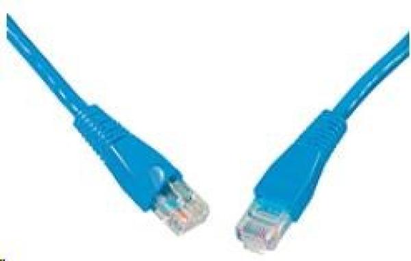 Solarix Patch kábel CAT6 UTP PVC 0,5m modrý odolný proti zachyteniu C6-114BU-0,5MB