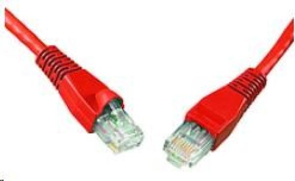 SOLARIX patch kábel CAT6 UTP PVC 10m červený