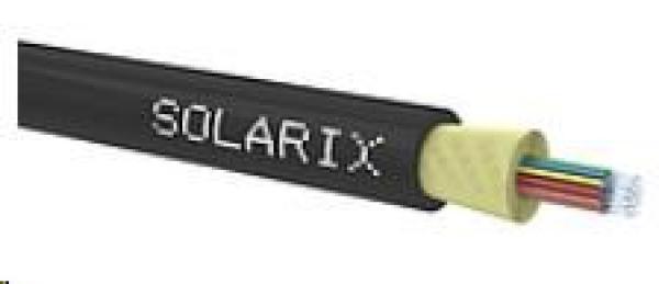 DROP1000 Solarix kábel,  24vl 9/ 125,  4, 0mm,  LSOH,  čierny,  500m cievka SXKO-DROP-24-OS-LSOH