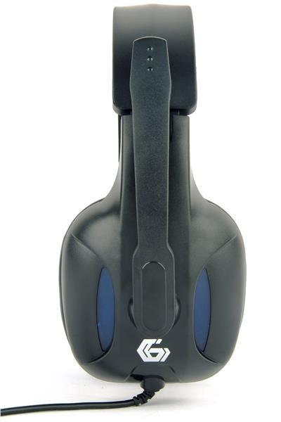GEMBIRD sluchátka s mikrofonem GHS-04, gaming, černo-modrá2