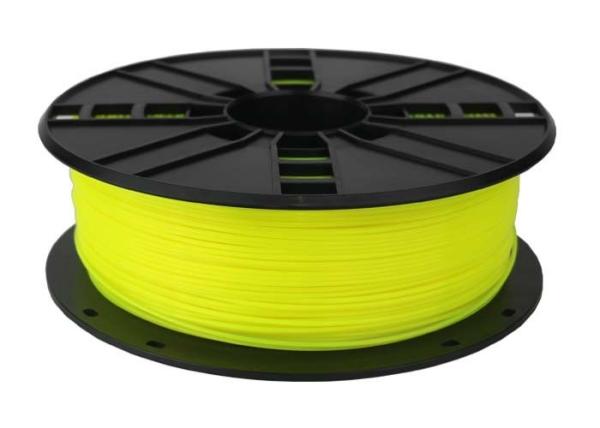 GEMBIRD Tlačová struna (filament) PLA, 1,75 mm, 1 kg, fluorescenčná, žltá1