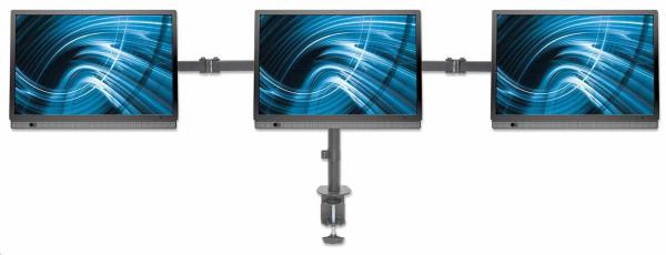 MANHATTAN Stolný držiak pre 3 LCD monitory,  13" až 27"4