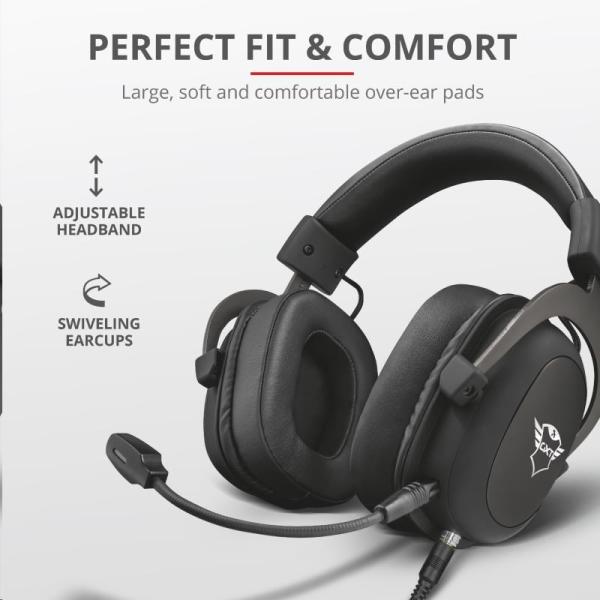 TRUST GXT 414 headset Zamak Premium Multiplatform Gaming Headset1