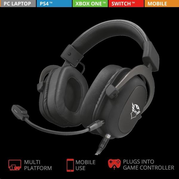 TRUST GXT 414 headset Zamak Premium Multiplatform Gaming Headset3