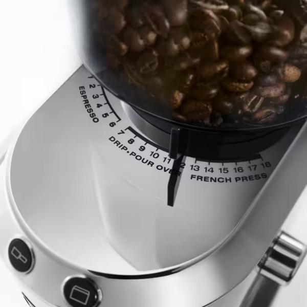 DeLonghi KG 520 elektrický mlýnek na kávu,  18 stupňů hrubosti mletí4
