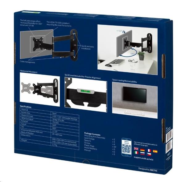 Nástenný držiak ARCTIC pre monitor W1C5
