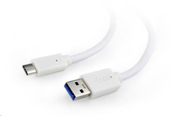GEMBIRD CABLEXPERT USB 3.0 Kábel AM na typ C (AM/ CM),  1 m,  biely