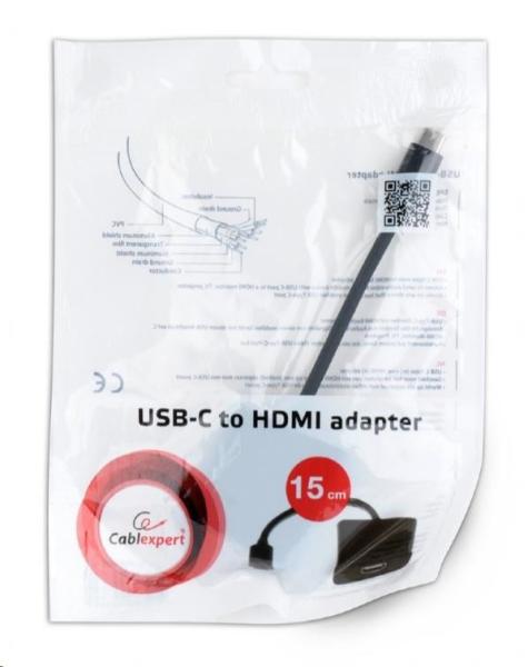 GEMBIRD CABLEXPERT Adaptačný kábel USB-C na HDMI (F)1