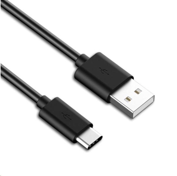 Kábel USB PREMIUMCORD 3.1 C/ M - USB 2.0 A/ M,  rýchlonabíjací prúd 3A,  3 m,  čierna