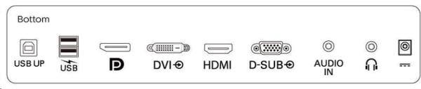 Philips MT LED 21,5" 222B9T/00 - 1920x1080,50M:1, 250cd, HDMI, VGA, DVI-D, DP, USB, repro, dotykový1