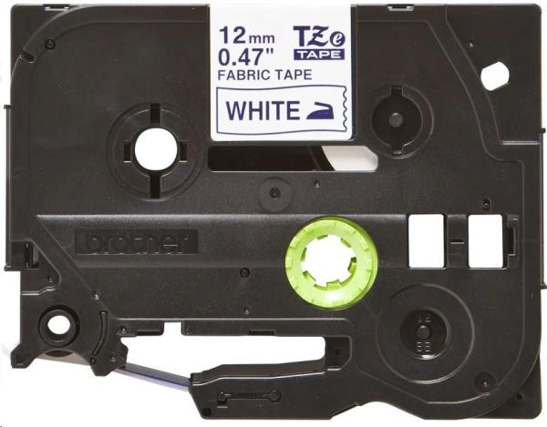 BROTHER TZEFA3 - kazeta TZ šířky 12mm, zažehlovací, TZE-FA3 bílá páska/modré písmo