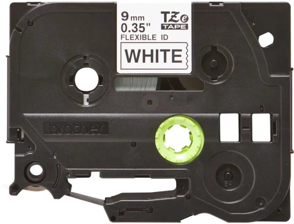 BROTHER TZEFX221 - kazeta TZ šířky 9mm,  flexibilní páskou TZE-FX221,  bílá/ černé písmo