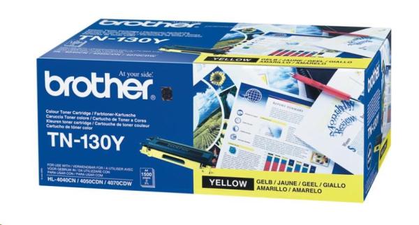 BROTHER Toner TN-130Y žlutý pro HL-4040CN/ 4050DN/ 4070CW,  DCP-9040CN - cca 1500stran