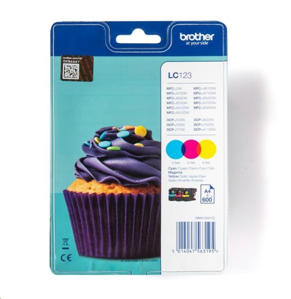 BROTHER INK LC-123RBWBP Inkjet Supplies