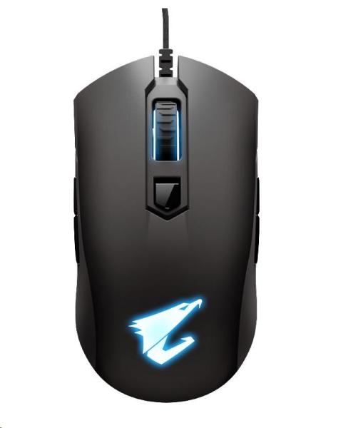 GIGABYTE Aorus M4/ Herná/ Optická/ 6 400 DPI/ Drôtová USB/ Čierna