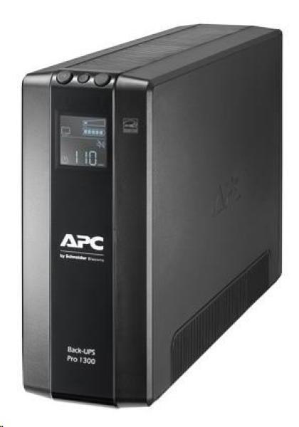 APC Back UPS Pro BR 1300VA,  8 výstupov,  AVR,  LCD rozhranie (780W)