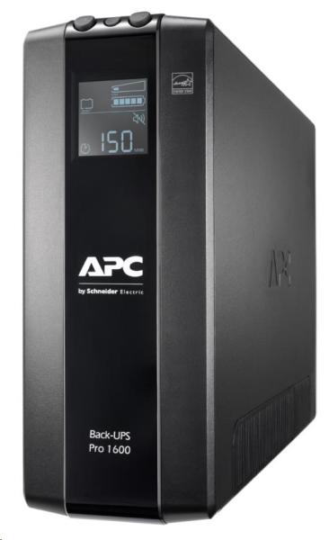 APC Back UPS Pro BR 1600VA,  8 výstupov,  AVR,  LCD rozhranie (960W)