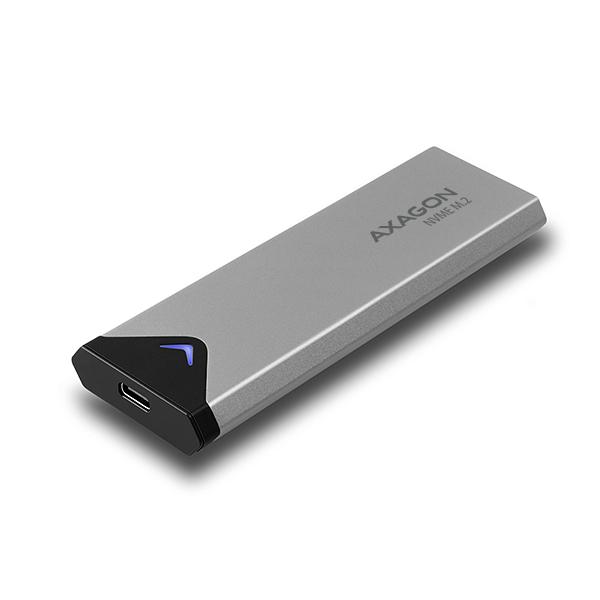 AXAGON EEM2-UG2,  USB-C 10Gbps - M.2 NVMe SSD ARROW box,  strieborný