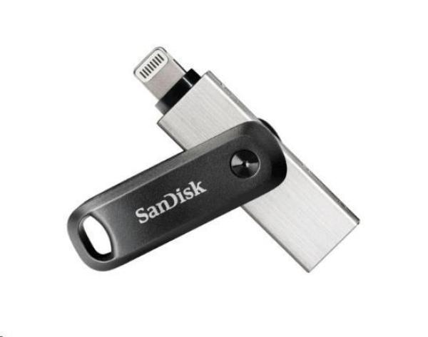 SanDisk iXpand Flash Drive Go/ 256GB/ USB 3.0/ Lightning + USB-A/ Čierna