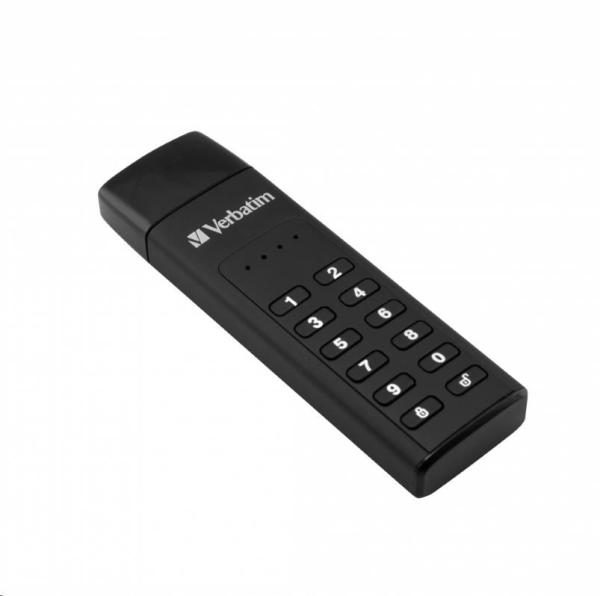 VERBATIM USB 3.0 Disk 128 GB - Zabezpečená klávesnica (R:160/ W:150 MB/ s) GDPR
