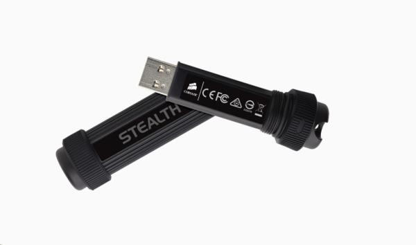 Flash disk CORSAIR 256 GB Survivor Stealth,  USB 3.0,  čierna3