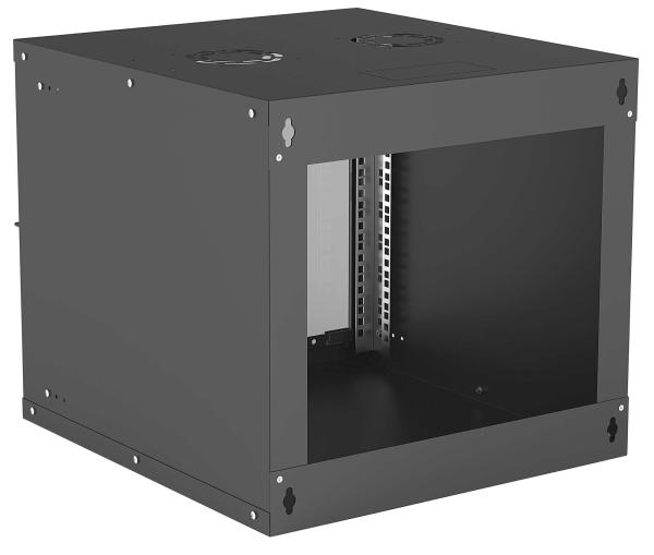 Intellinet 19" rack BASIC 9U/ 560 mm,  čierny,  rozložený flatpack2