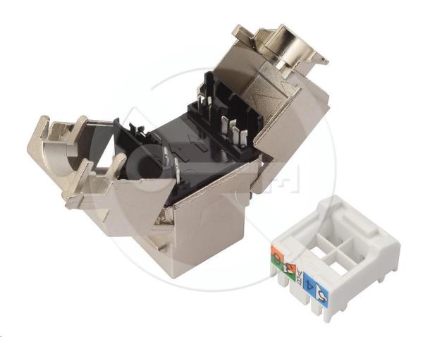 Solarix Samorezný keystone CAT5E STP RJ45 SXKJ-5E-STP-BK-SA1